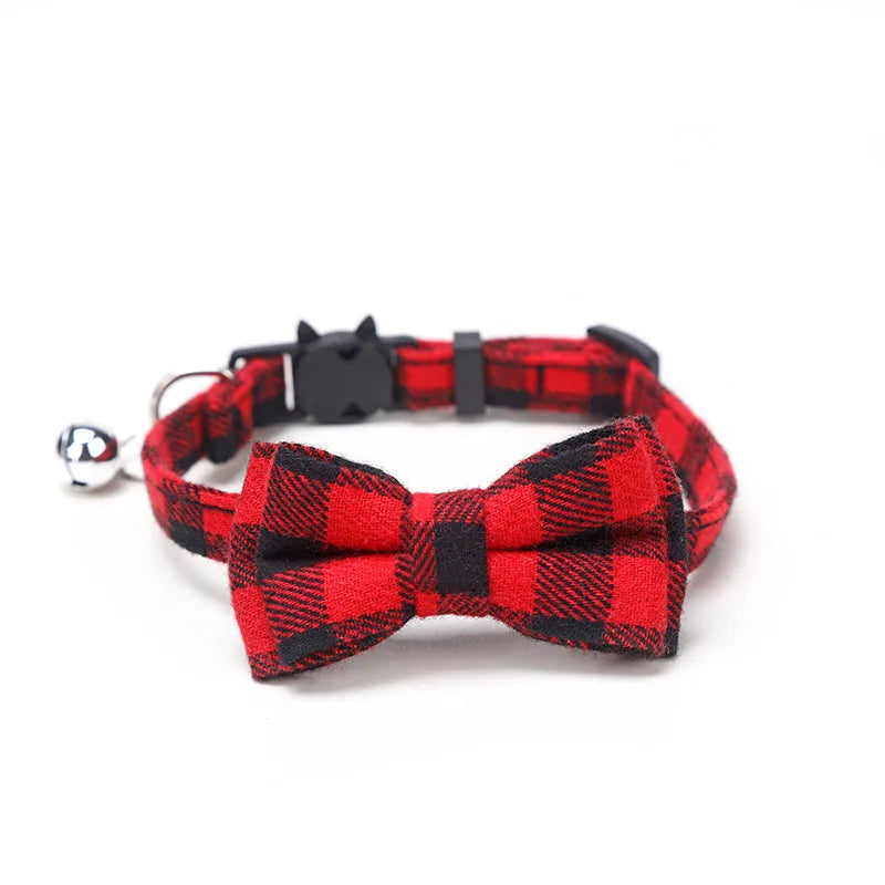 Breakaway Cat Collar with Bow Tie and Bell