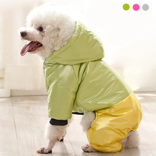Waterproof Winter Down Hoodie Jacket for Small Dogs