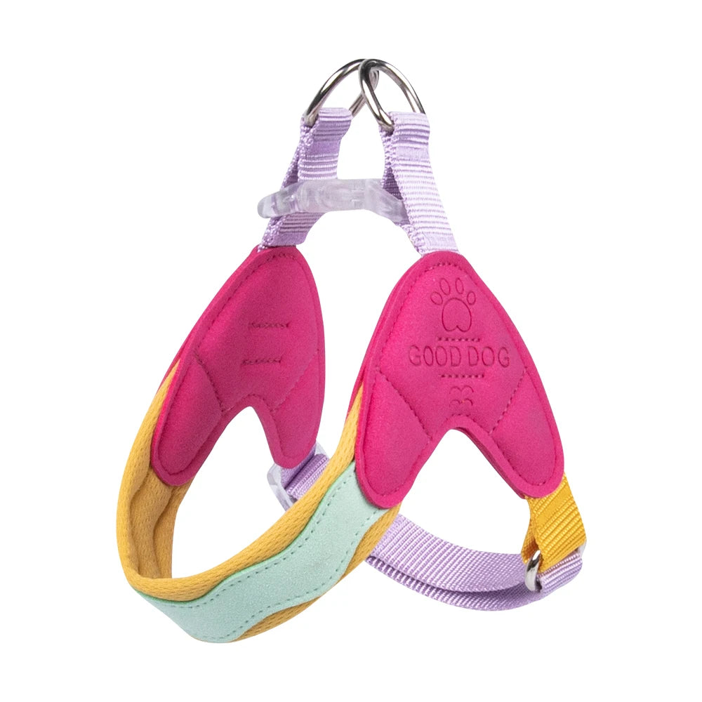 Type Y Dog Harness Breathable Adjusted Pet Chest Straps for Small Dogs French Bulldog Schnauzer Puppy Outdoor Walking Supplies