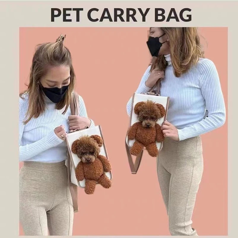 Pet Travel Carrier Handbag – Portable Tote Bag for Cats & Dogs, S/M/L