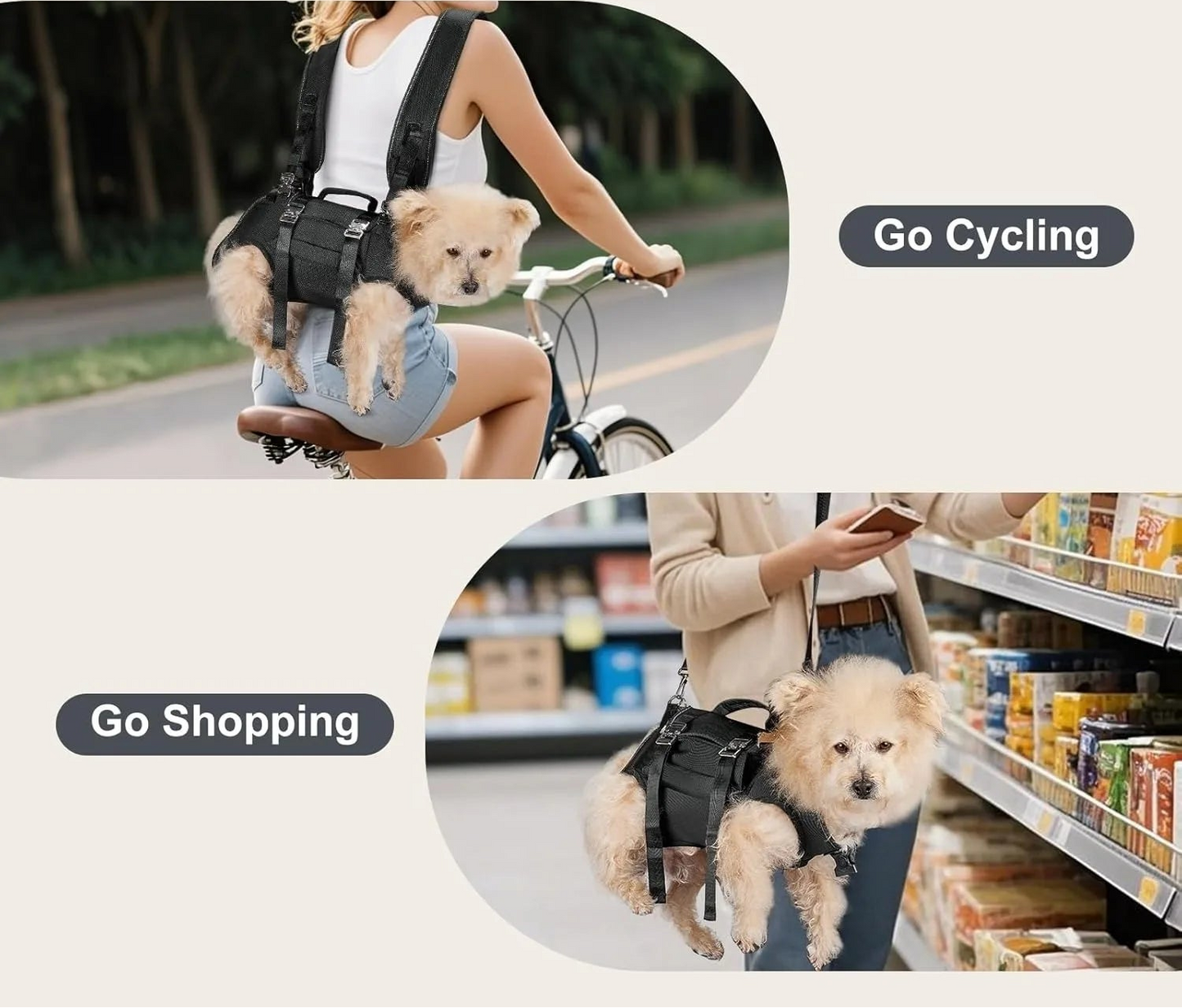 5-in-1 Dog Lift Harness & Sling Carrier with Spine Support