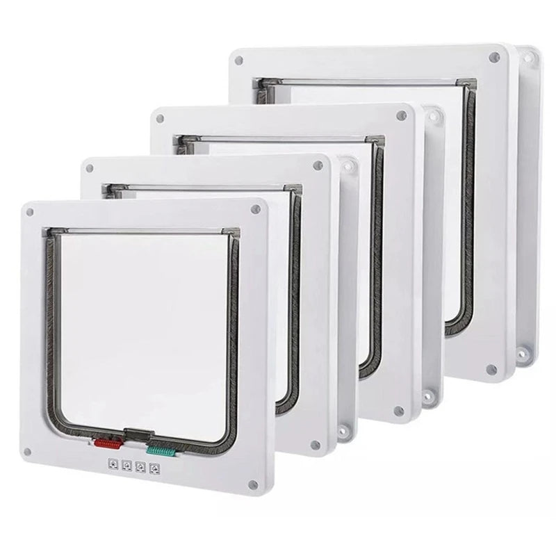 4-Way Locking Cat & Dog Flap Door