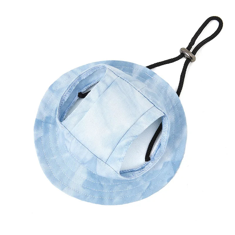 Chapeau de soleil pour animaux de compagnie avec trous pour les oreilles - Protection extérieure pour chiens et chats