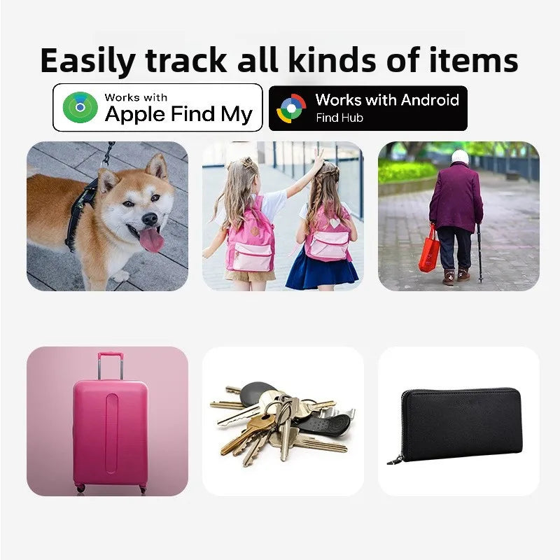 F8 Smart Tracker — Works with Apple Find My & Google Find My