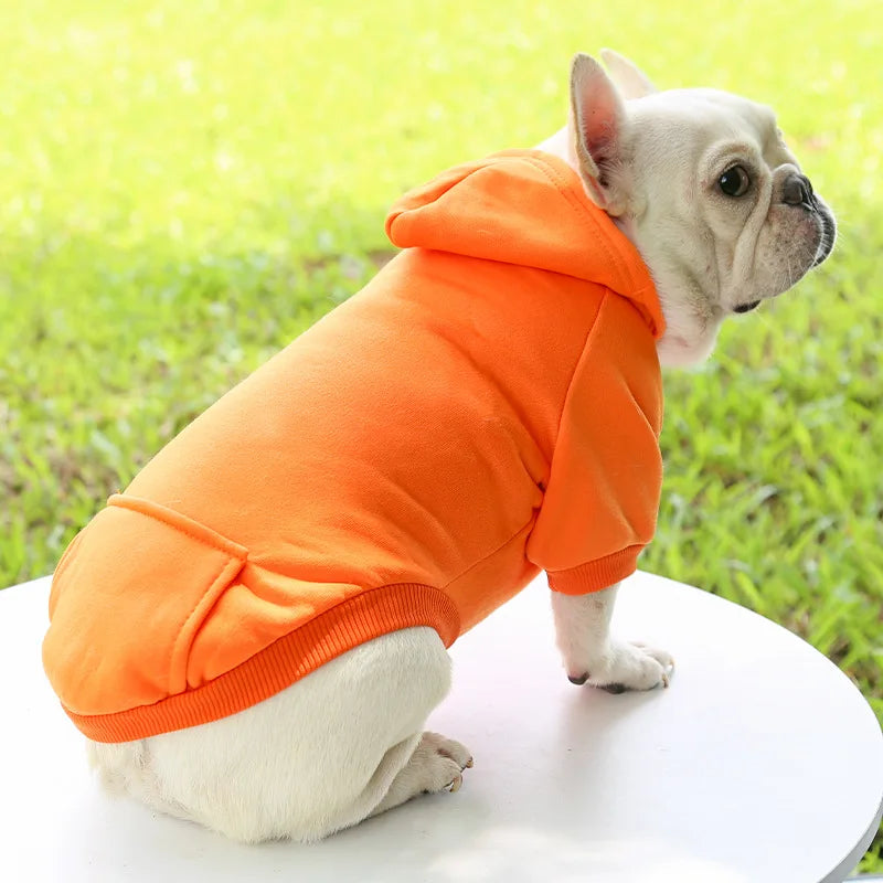 Manteau à capuche en polaire pour chien | Veste sweat chaude d'automne et d'hiver pour petits chiens et chats