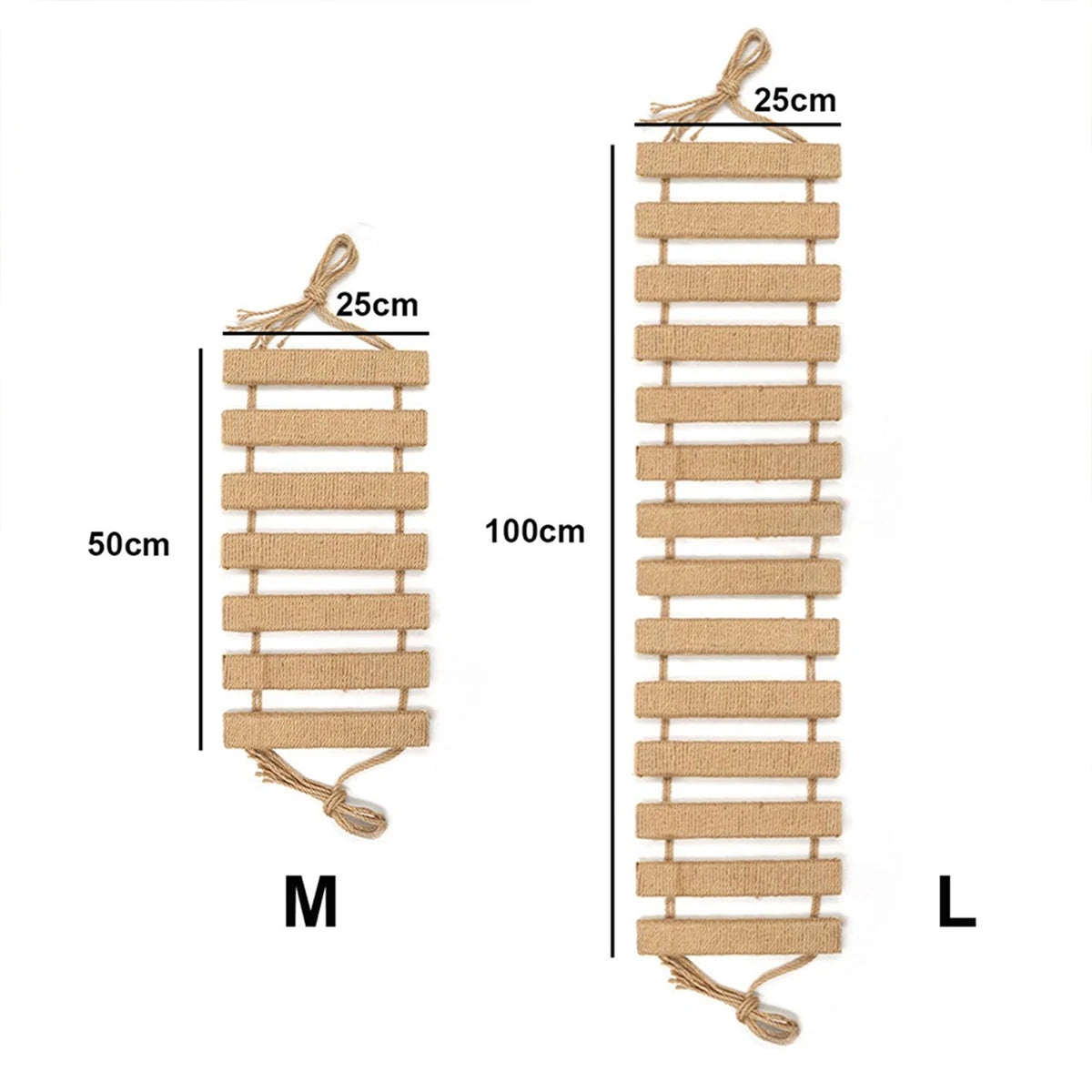 Wooden Cat Climbing Ladder & Bridge