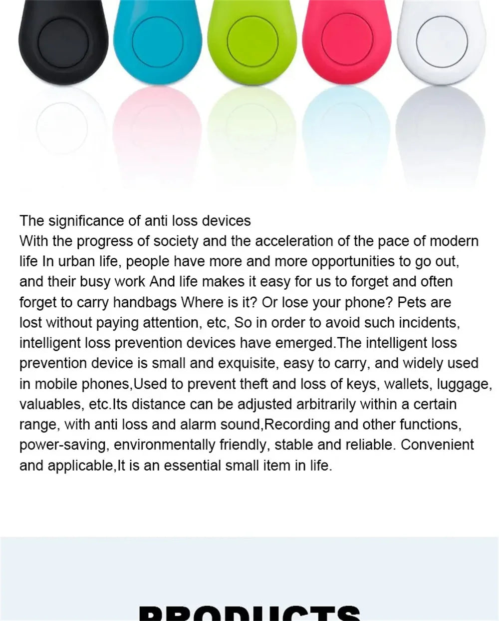S03 Mini Bluetooth Tracker with Selfie Shutter & Voice Recording