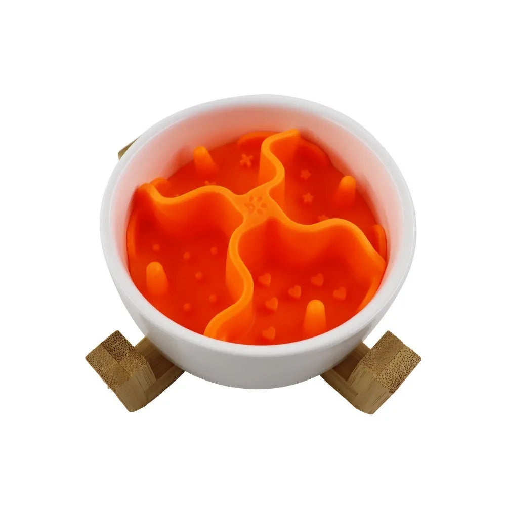 Silicone Slow Feeder Bowl Insert with Suction Cups