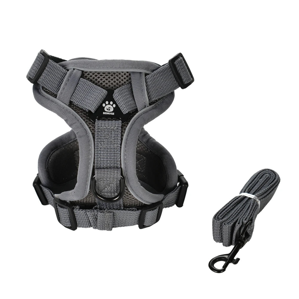 Escape-Proof Reflective Cat Harness & Leash Set — Breathable Vest for Outdoor Walking