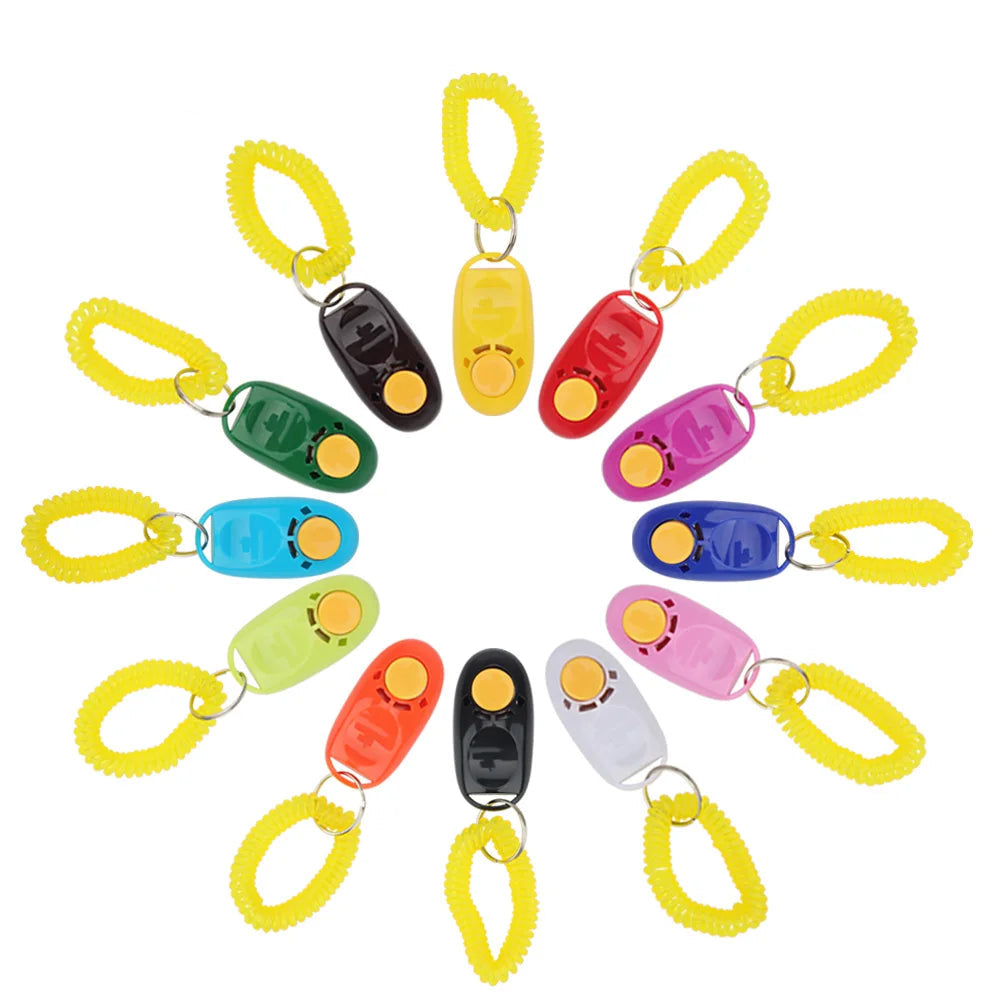 Pet Training Clicker with Wrist Strap (10 Pack)