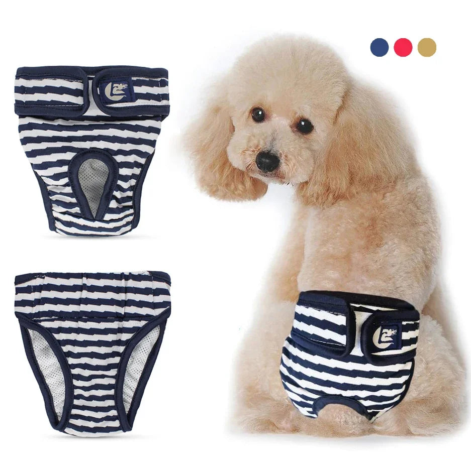 Washable Physiological Pants & Sanitary Briefs for Female Dogs & Cats