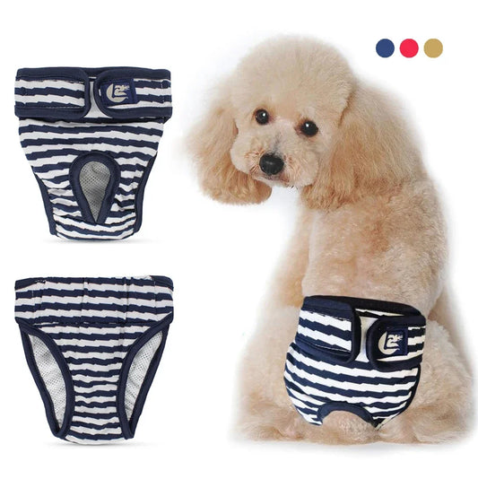 Washable Physiological Pants & Sanitary Briefs for Female Dogs & Cats