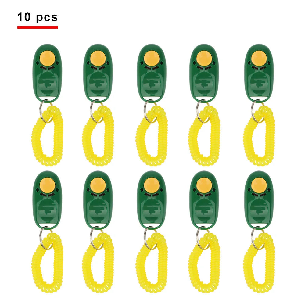 Pet Training Clicker with Wrist Strap (10 Pack)