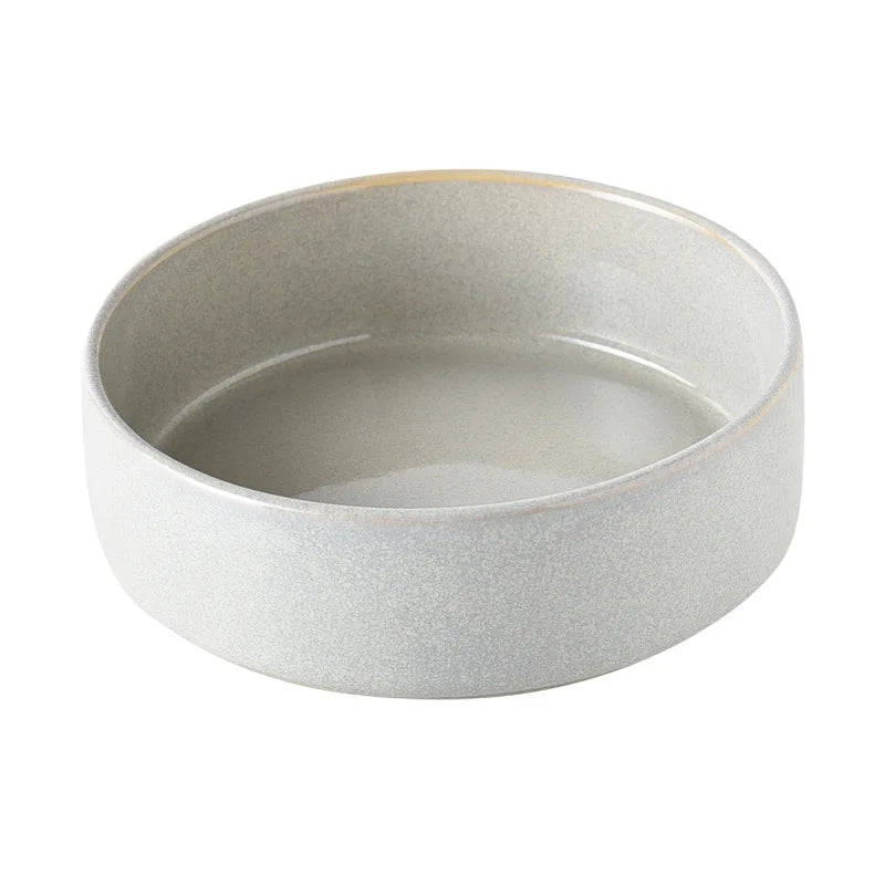Ceramic Dog Bowl with Slow Feeder & Water Options