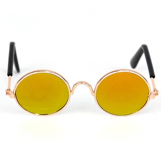 Vintage Round Pet Sunglasses for Cats & Small Dogs