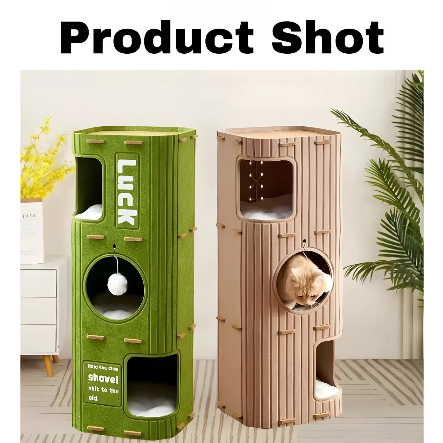 Multi-Layer Cat Tree Tower with Enclosed Sleeping Nest