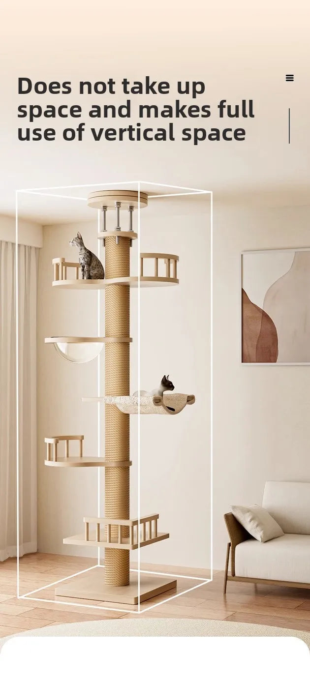 Cat Tree with Bed & Scratching Post