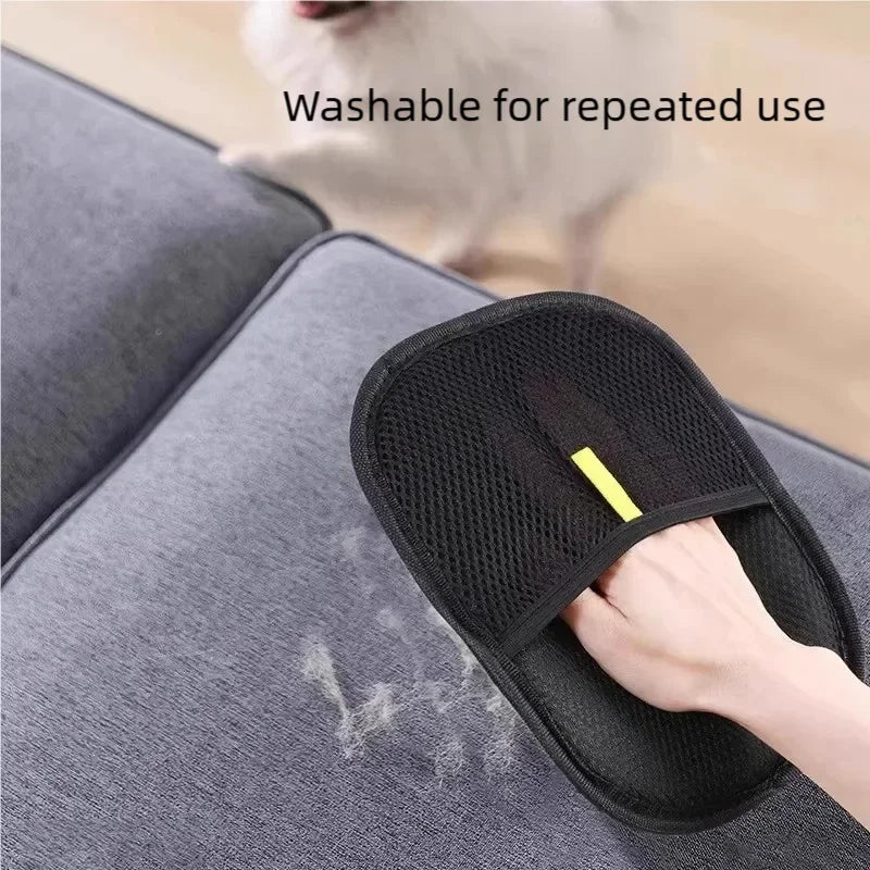 Reusable Double-Sided Pet Hair Removal Gloves
