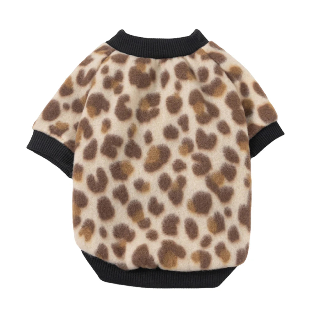 Printed Fleece Pet Pullover Sweater