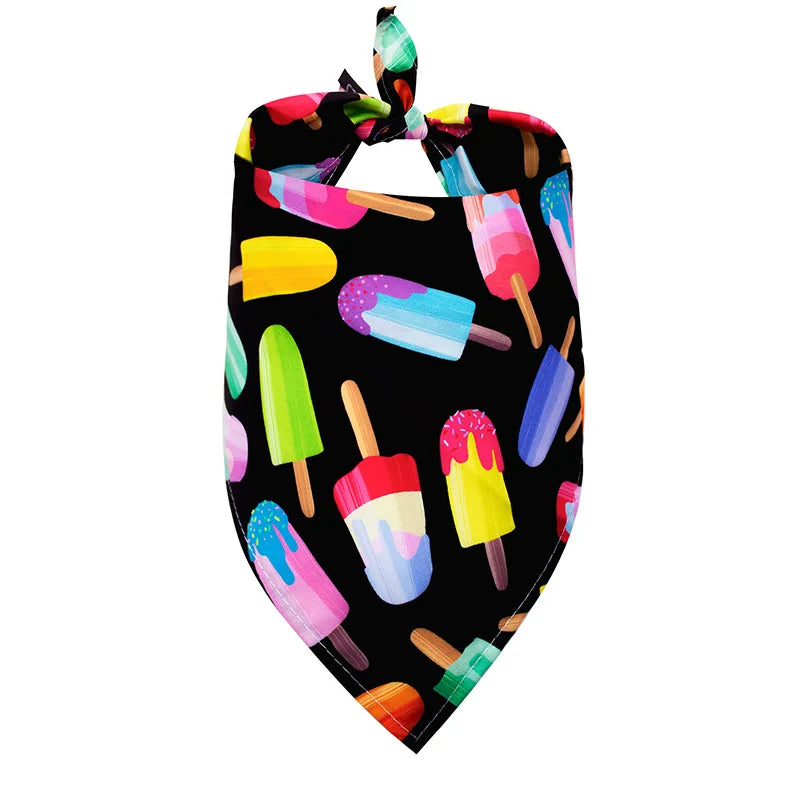 Printed Bandana Scarf for Dogs