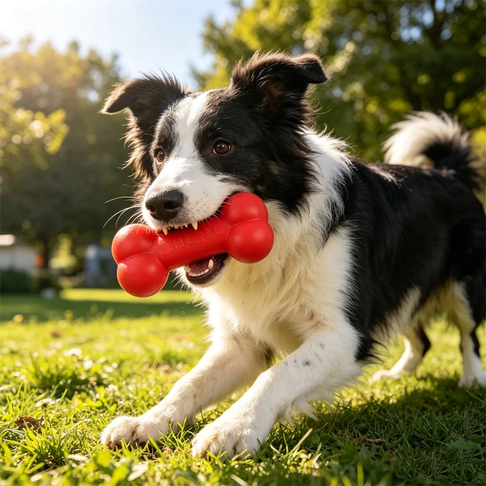 Indestructible TPR Dog Chew Toy for Aggressive Chewers