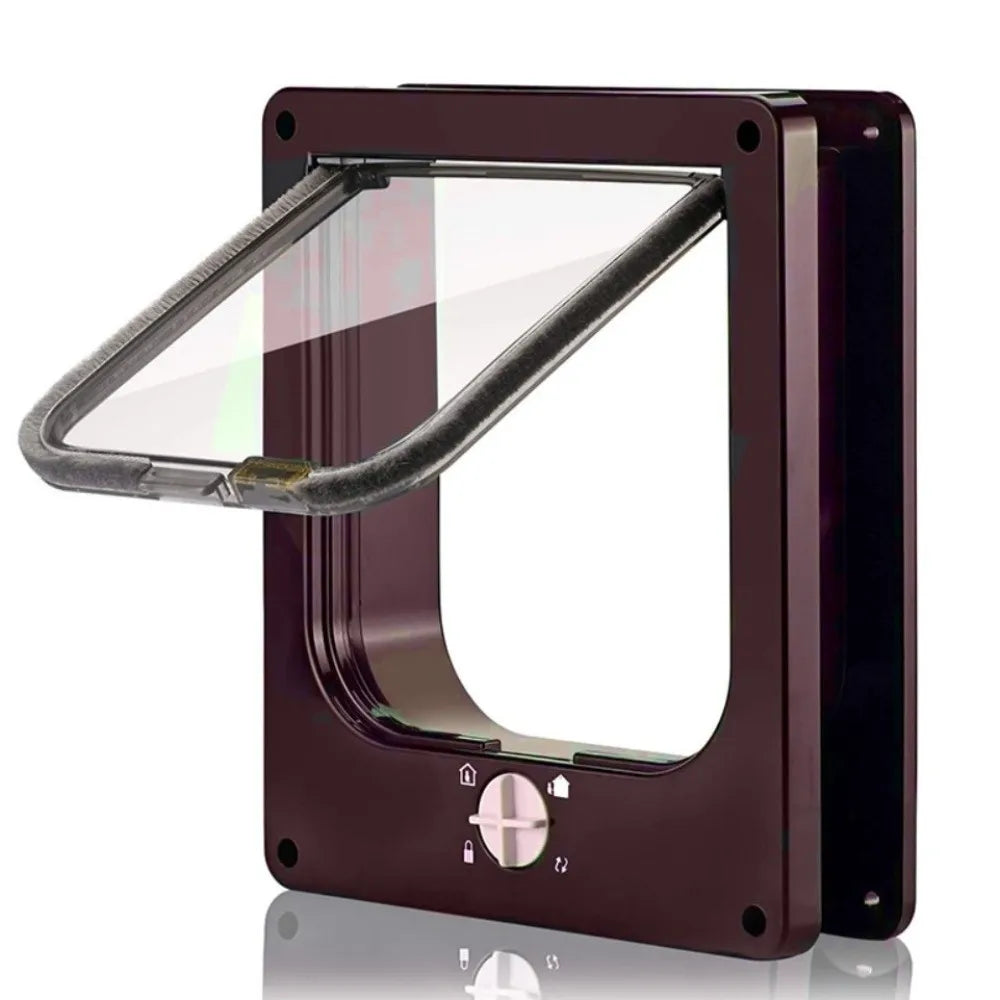 4-Way Locking Weatherproof Cat Flap Door