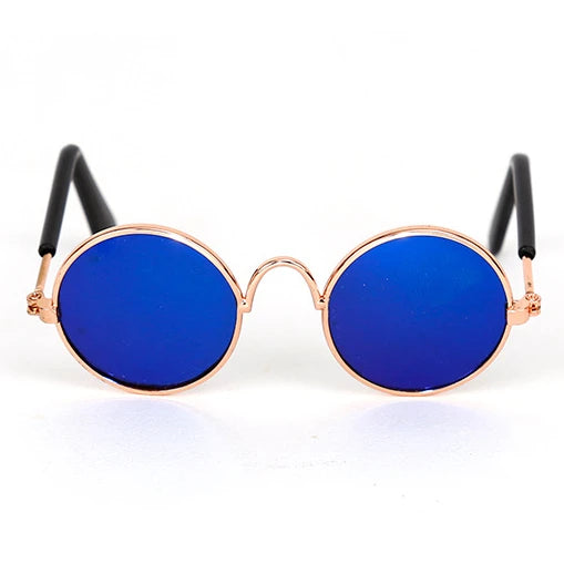 Vintage Round Pet Sunglasses for Cats & Small Dogs
