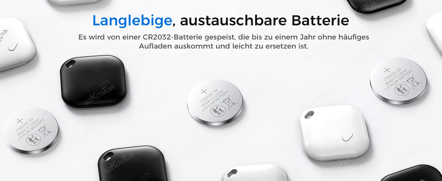 Mini traceur GPS pour animaux de compagnie et enfants - Localisateur intelligent compatible avec Localiser d'iOS