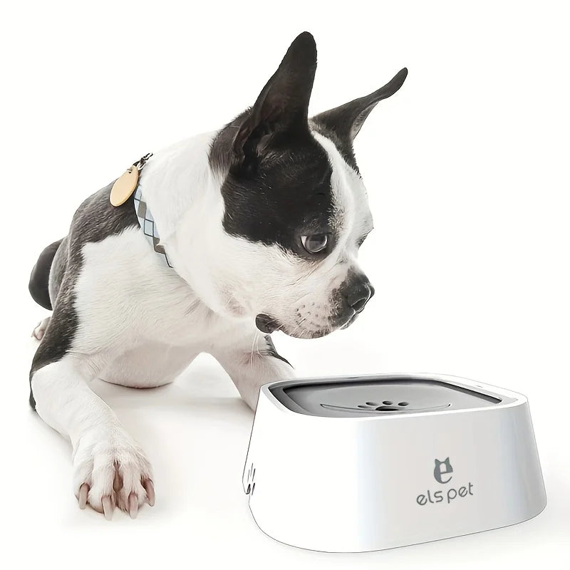 Gamelle d'eau anti-débordement pour chien à débit lent - Gamelle d'eau anti-éclaboussures pour animaux de compagnie de 1,5 L