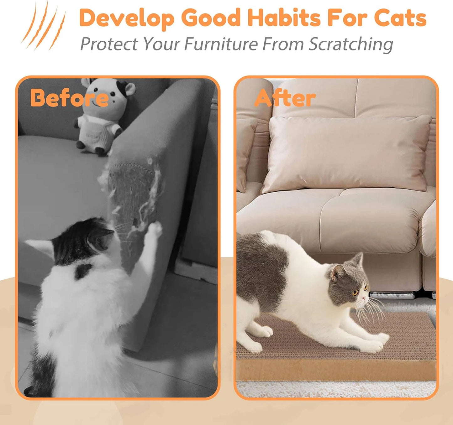 Cardboard Cat Scratching Pad & Bed Combo