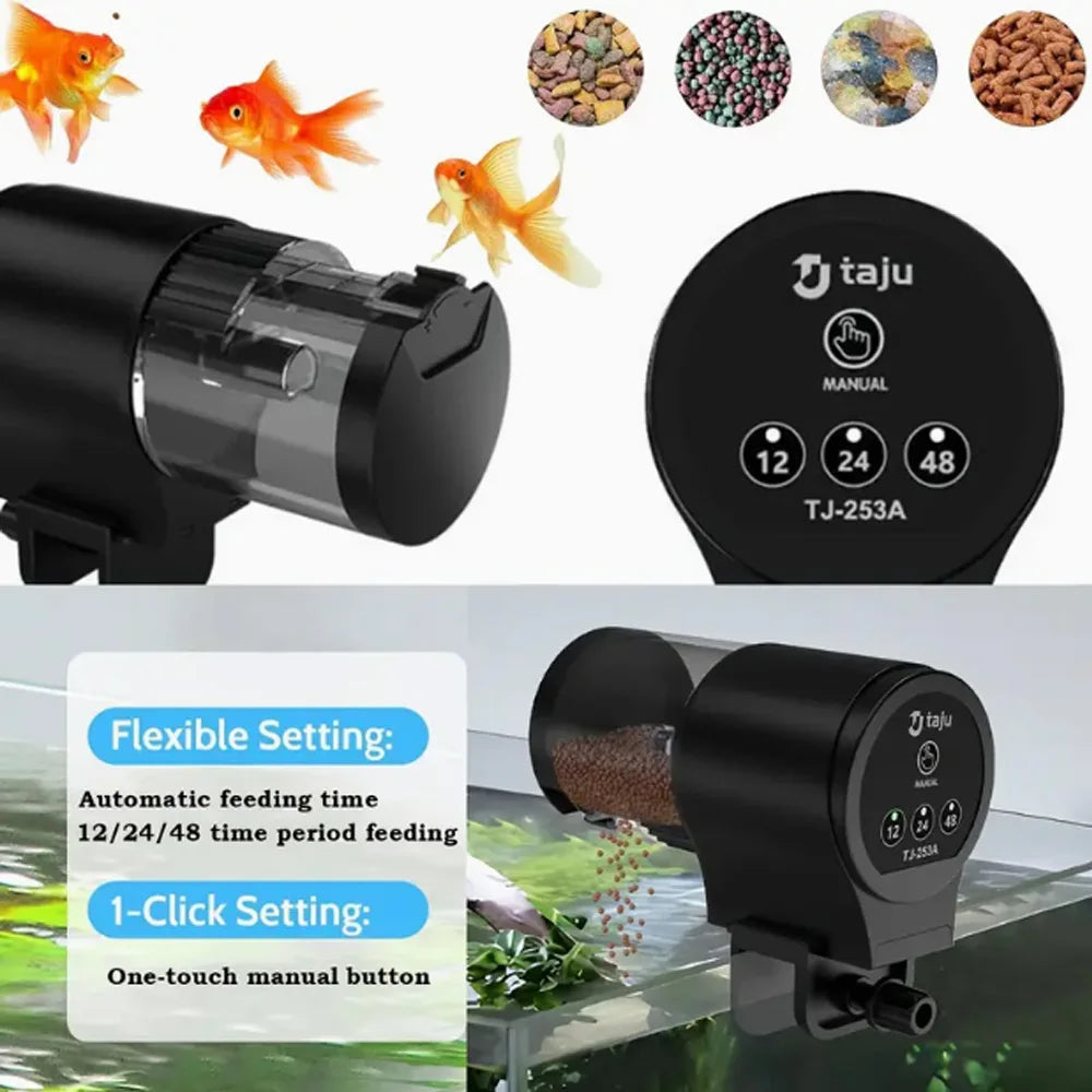 Distributeur automatique intelligent de nourriture pour poissons et tortues