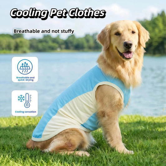 Ice Silk Cooling Vest with Sun Protection for Dogs & Cats