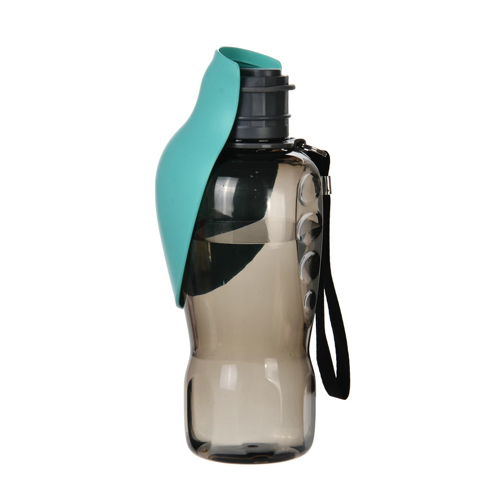 800ml Leakproof Portable Dog Water Bottle with Drinking Bowl