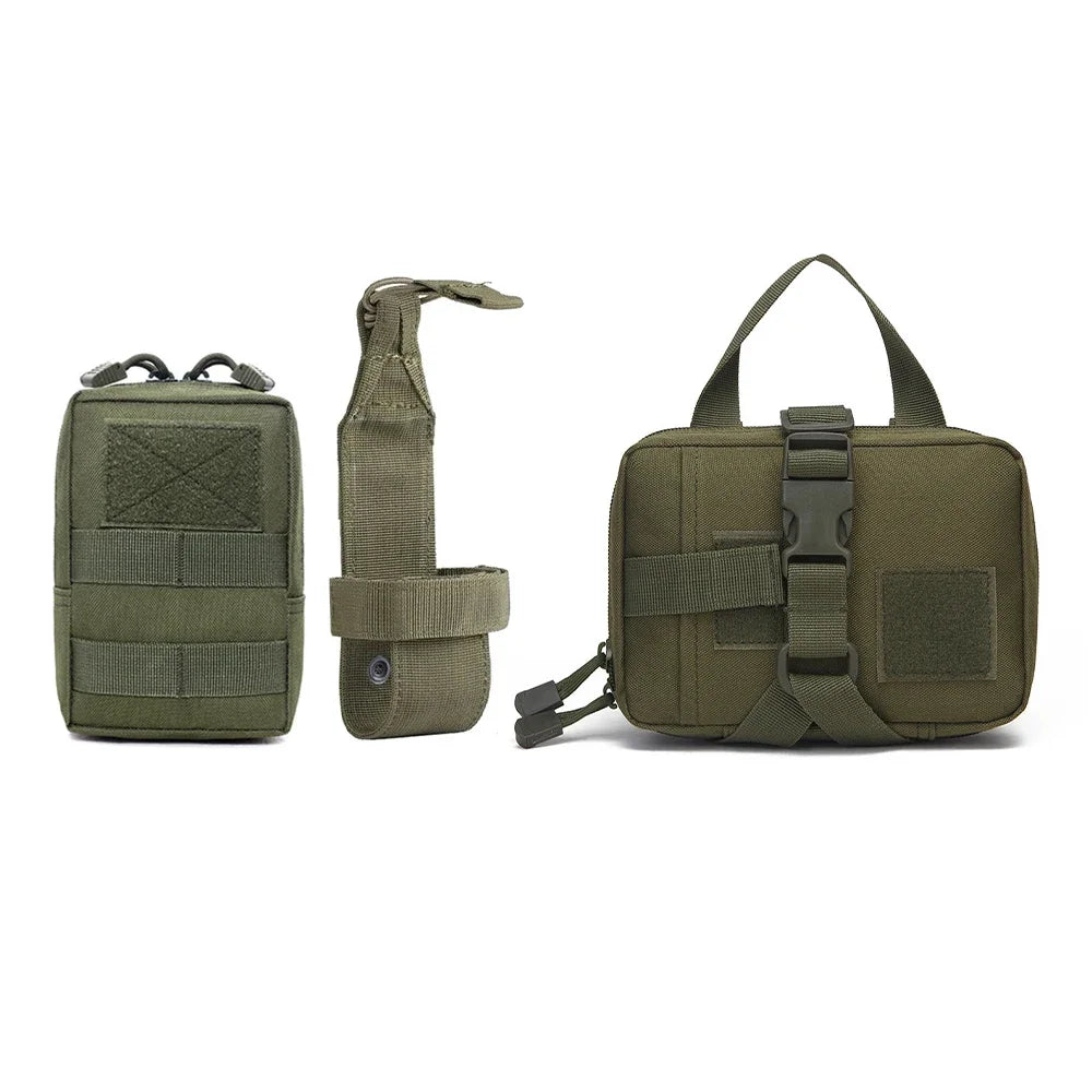 Dog Harness MOLLE Pouch Set with Belt
