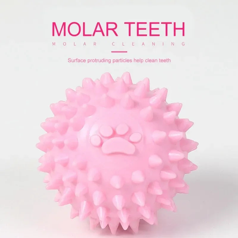 Indestructible Rubber Ball Dog Toy - Teeth Cleaning