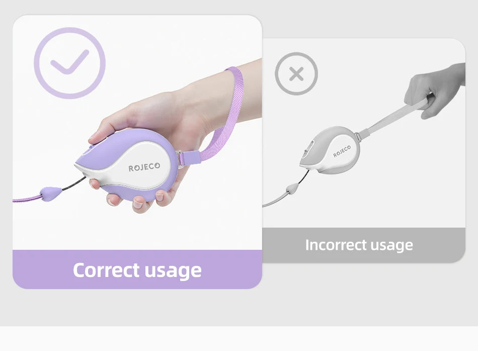 Mini Retractable Dog Leash - 3M Extendable Lead for Small to Medium Dogs