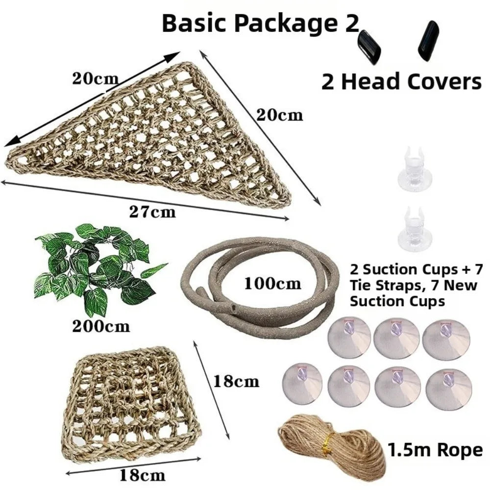Rattan Reptile Climbing Vine Set