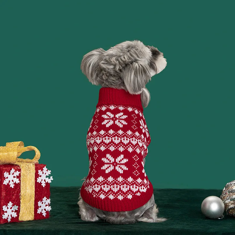 Pull, sweat à capuche et écharpe de Noël pour animaux de compagnie — Vêtements chauds et festifs pour chiens et chats