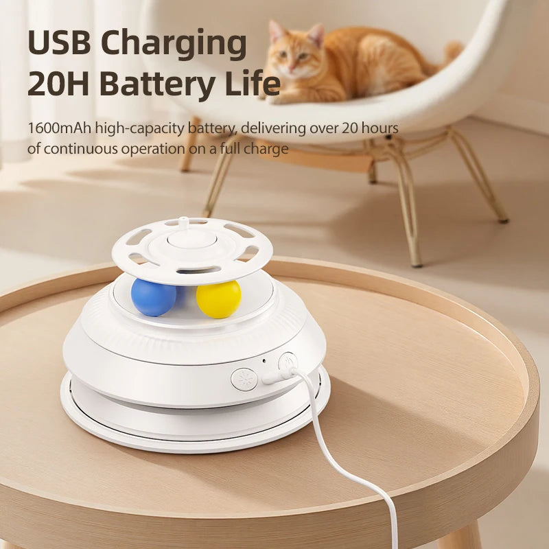 Interactive Hide & Seek Cat Toy - 3-in-1 Smart Feather & Butterfly Teaser