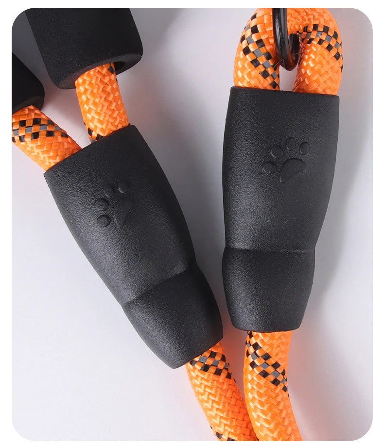 Reflective Dog Leash with Poop Bag Dispenser