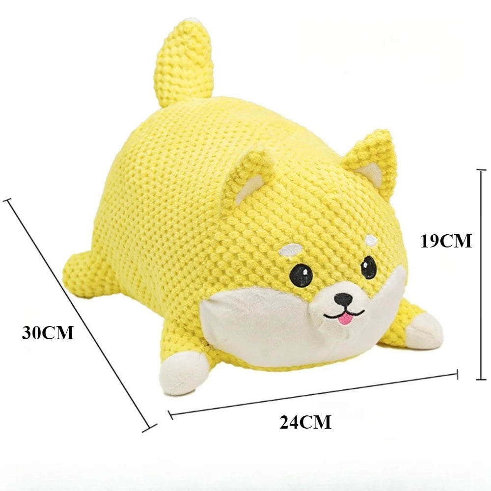 Plush Animal Dog Toy – Bite-Resistant Squeaky Comfort Toy