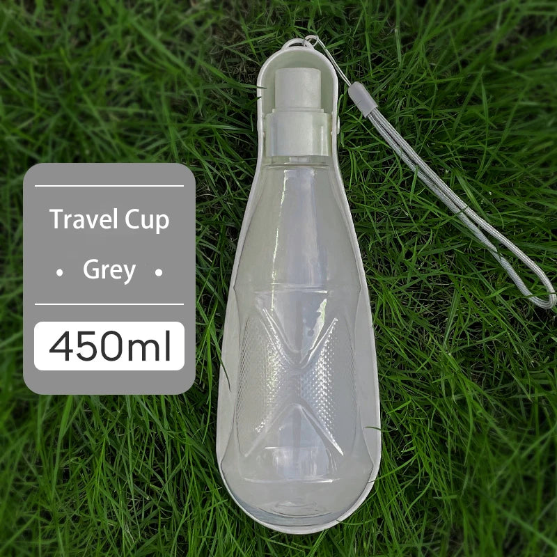Portable Dog Water Bottle with Bowl