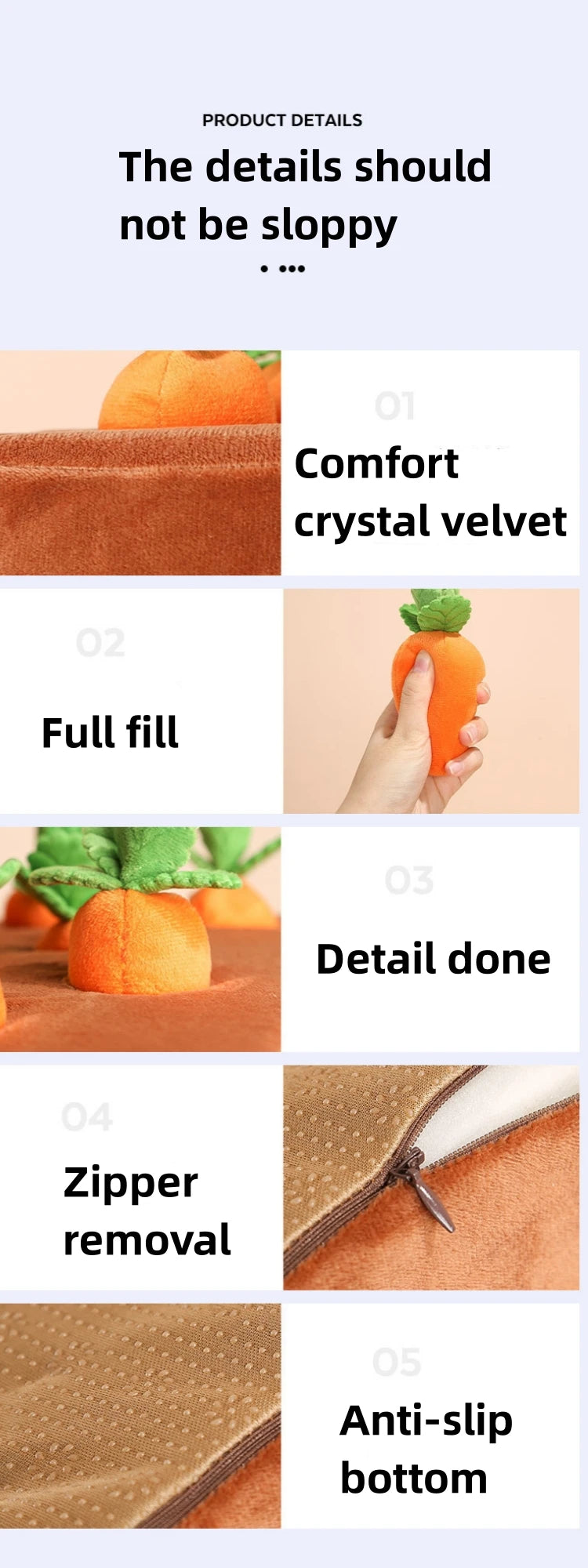 Carrot Plush Dog Puzzle & Nosework Toy