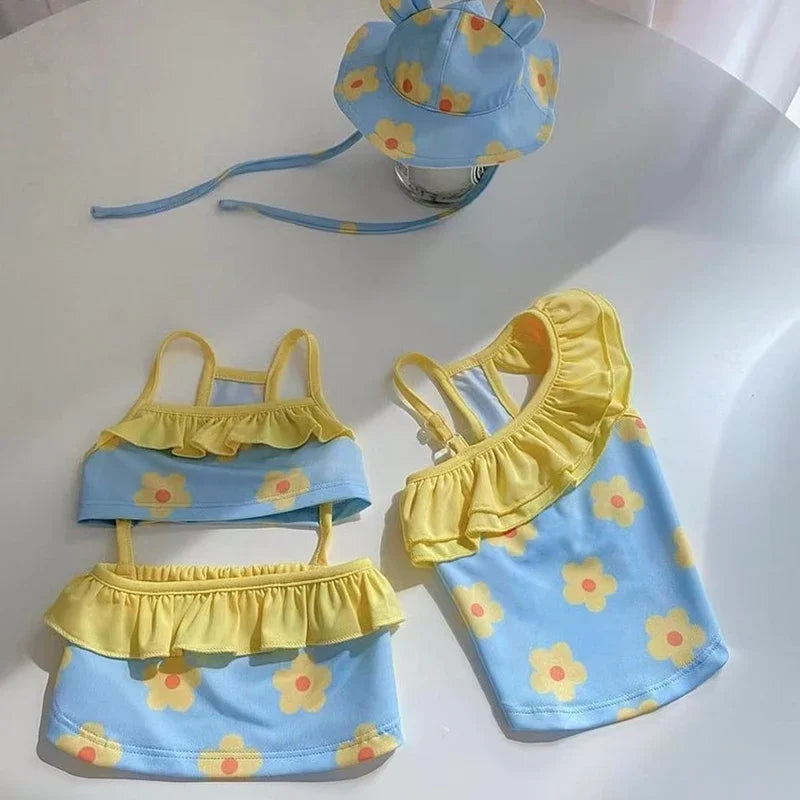 Dog Bikini & Swim Cap Set