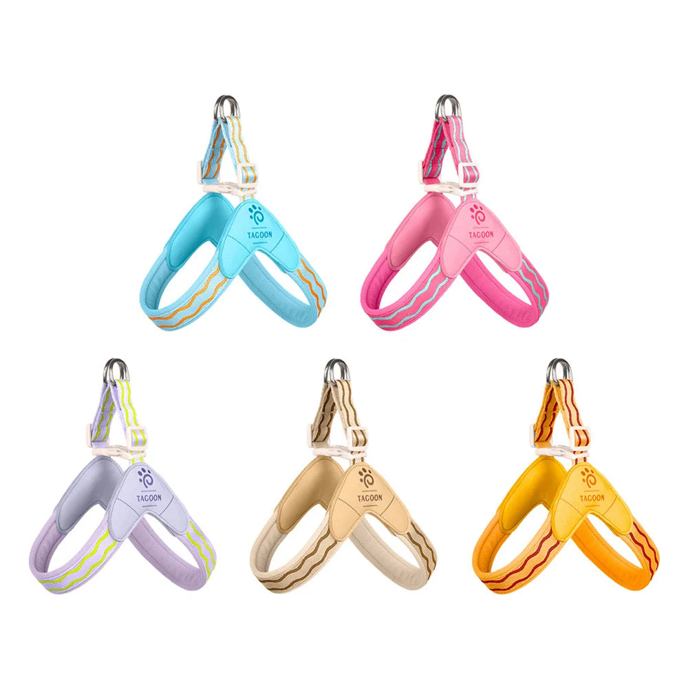 Dopamine Saddle Dog Harness with Leash Set for Small Dogs Comfortable Mesh Breathable Pet Harness for Schnauzer Shiba Inu Puppy