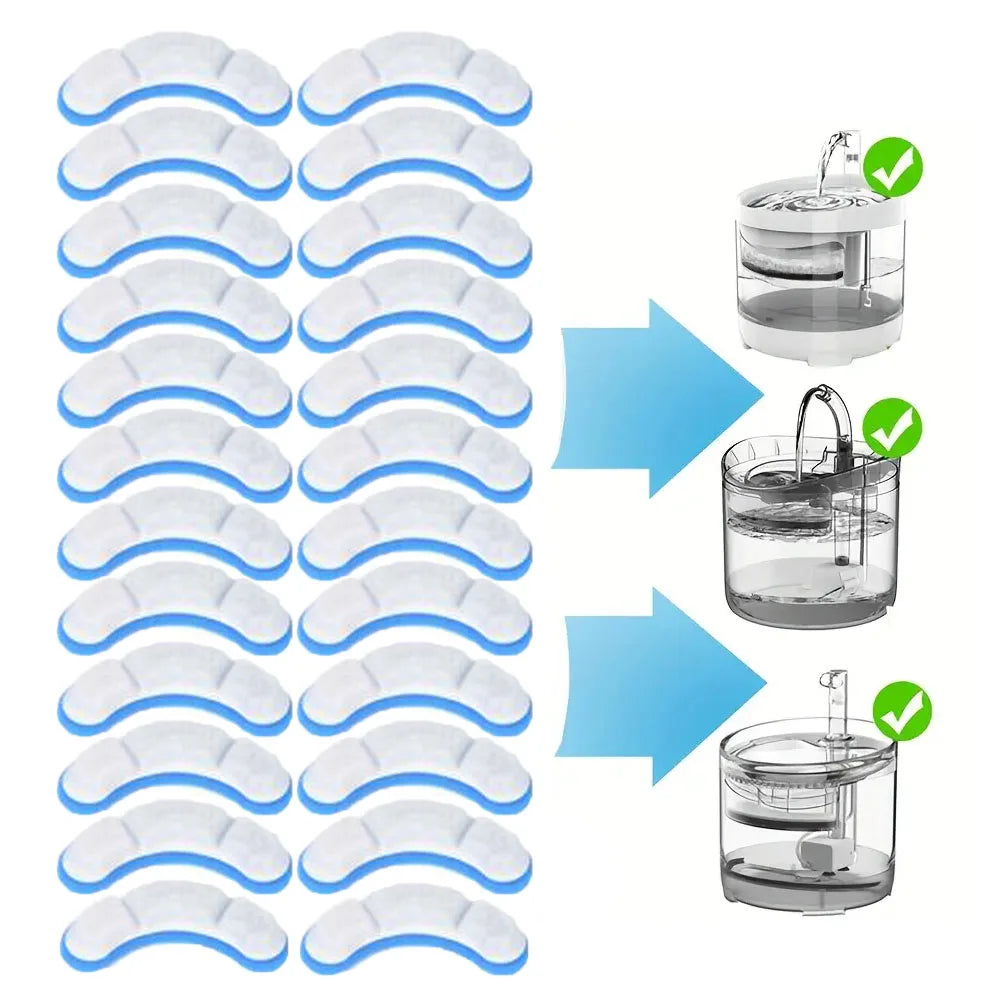 8/12/24 Activated Carbon Pet Water Fountain Filter Replacement, Cat Drinking Water Fountain Replacement Filter