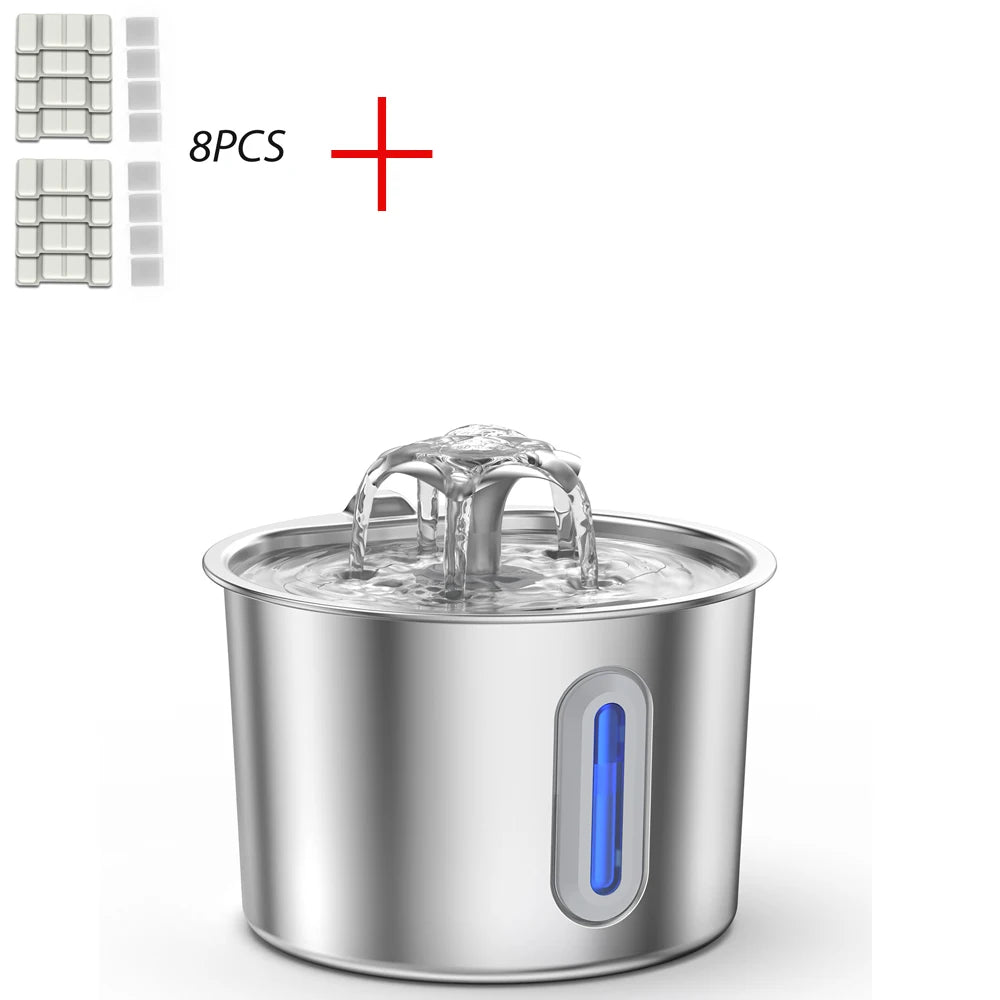 Stainless Steel Automatic Pet Water Fountain