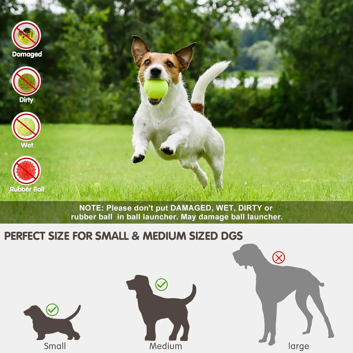 Automatic Dog Ball Launcher | Motion Sensor | 10–30ft Range