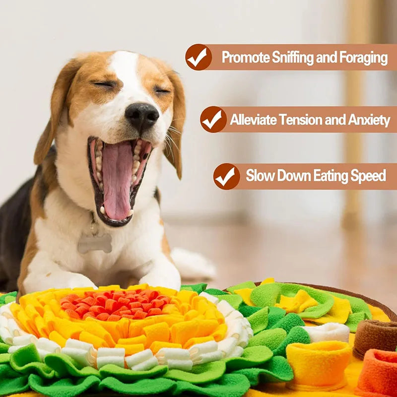 Tapis de fouille interactif pour chiens — Gamelle anti-glouton et d'enrichissement