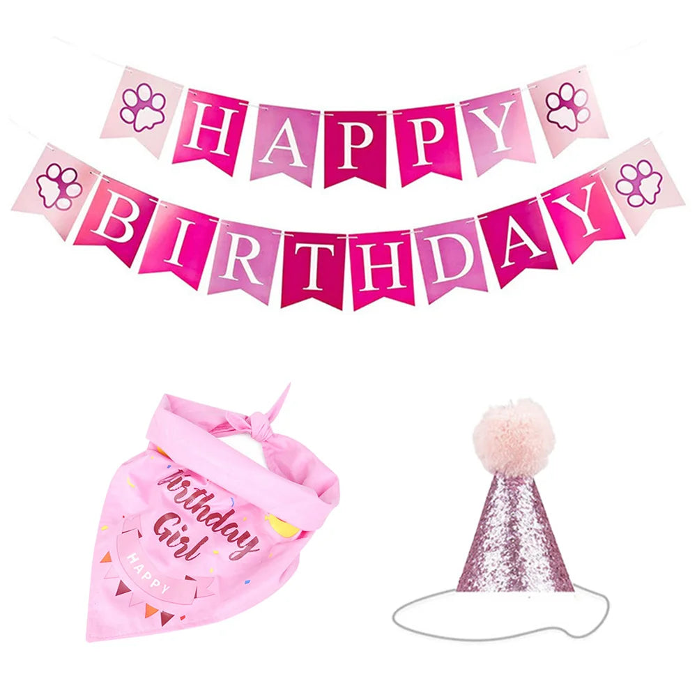 Dog Birthday Party Decoration Kit